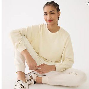 J.CREW MAGIC RINSE RELAXED CREWNECK SWEATSHIRT NATURAL XXL NWT